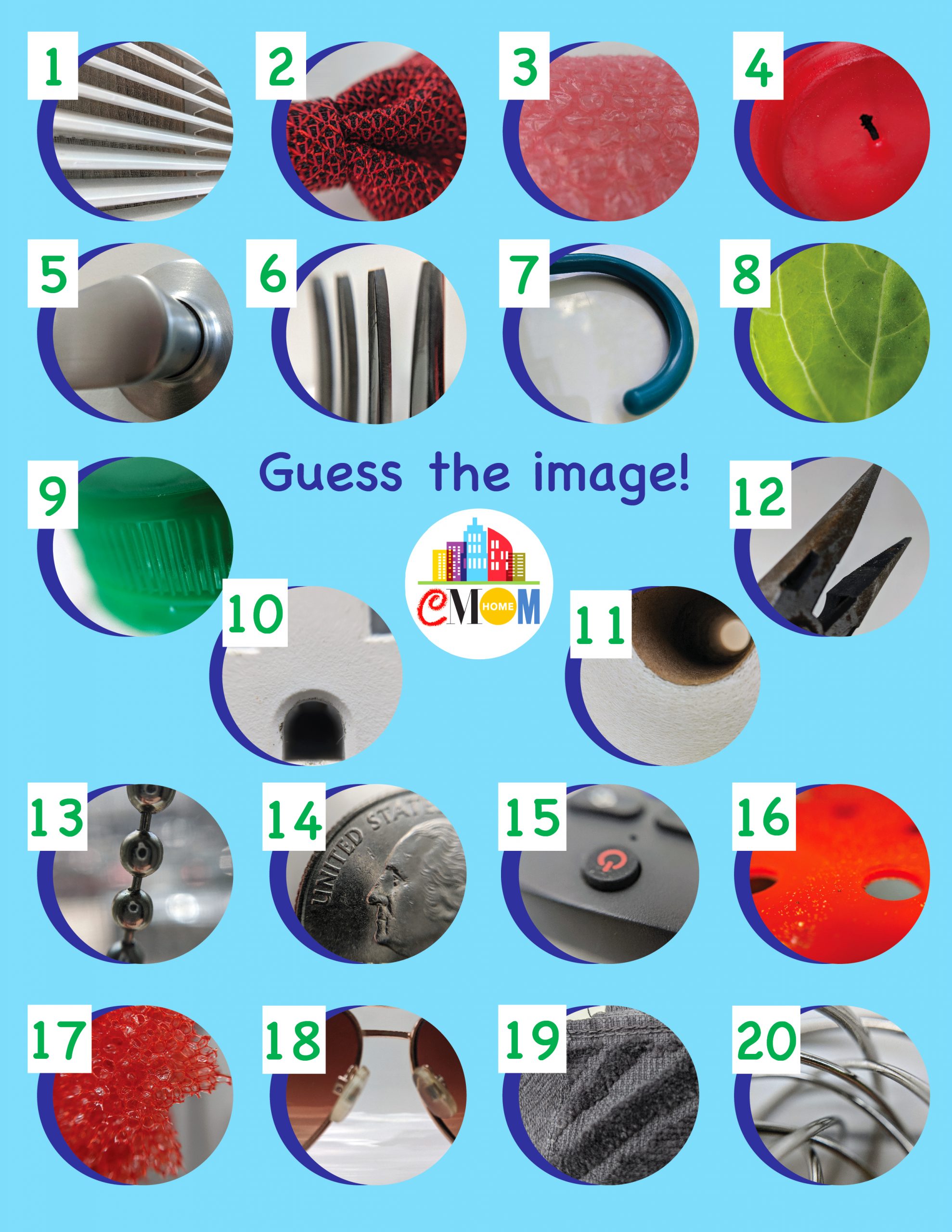 Guess The Object Picture Quiz Printable